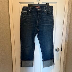 Lucky Brand Women's Dark Blue Ankle Jeans